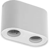 Lampy pozostałe - GTV OPR.sufitowa tuba okrągła GU10 2X ruchoma BIAŁA SENSO DUO podwójna aluminium IP20 (20) [OH36 CHLOE SENSA] - miniaturka - grafika 1