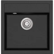 Zlewozmywaki - Aquasanita TESSA SQT100-601W (Czarny metalik) - miniaturka - grafika 1
