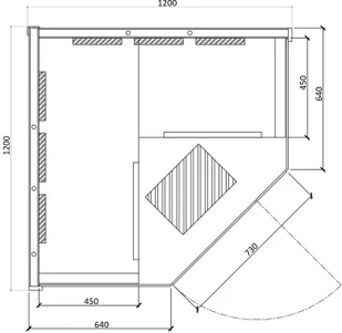 Home&Garden Sauna infrared narożna EA2CR Natural z koloroterapią 164352 - Sauny - miniaturka - grafika 6