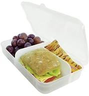 Pojemniki kuchenne - Rotho pojemnik na żywność, z wyciąganą ścianką dzielącą, rozmiar S, pojemność 0,9 l, wymiary (dł. x szer. x wys.) 17,7 x 12,9 x 6 cm, wykonany z tworzywa sztucznego/polipropylenu, wolny od BPA, wyprod 1111900096 - miniaturka - grafika 1