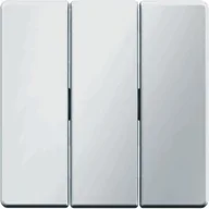 Wyłączniki światła i elektryczne - Berker Q.1/Q.3 klawisz potrójny 16656084 alu - miniaturka - grafika 1