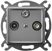 Gniazdka elektryczne - Ospel Gniazdo RTV DATA Biały Aria - GPA-UD/m/00 - miniaturka - grafika 1