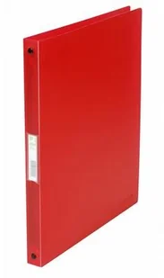 Q-CONNECT segregator ringowy , PP, A4/4R/16mm, transparentny czerwony KF02920 - Segregatory - miniaturka - grafika 2