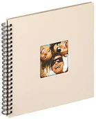 Albumy fotograficzne - Walther designerska struktura Spiral Album Fun 30 x 30 cm album na zdjęcia, oprawa, Sand, 32 x 30 cm SA-110-C - miniaturka - grafika 1