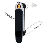 Survival - akcesoria - ZAPALNICZKA TAKTYCZNA SCYZORYK SURVIVAL CZARNA USB 5w1 DK-F4 - miniaturka - grafika 1