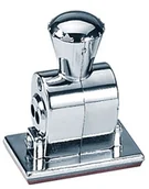 Pieczątki - Wedo 876 STEMA odcisk stempla daty (pola z tekstem od (4) Rozmiar 3 x 5 cm, chromowana metalowa obudowa) 876 - miniaturka - grafika 1