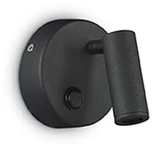 Lampy ścienne - Ideal Lux Lampa Ścienna Page Ap1 Round Nero 142579 Średnica 9,0 142579 - miniaturka - grafika 1