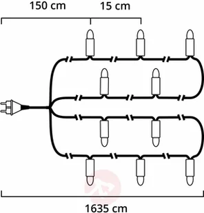 KonstSmide ańcuch świąteczny Micro 100-punktowy 16,35m - Pozostałe oświetlenie - miniaturka - grafika 2