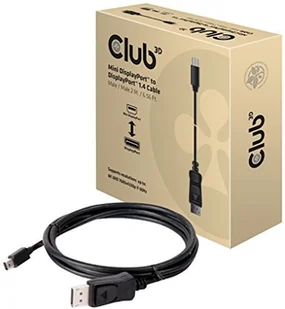 Club 3D Kabel Club 3D CAC-1115 MiniDisplayPort to DisplayPort 1.4 HBR3 8K60Hz Cable M/M 2m bidirectional CAC-1115 - Kable komputerowe i do monitorów - miniaturka - grafika 2