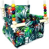 Leżaczki i huśtawki - Drewniana huśtawka dla dzieci palmy W4-S32 - miniaturka - grafika 1