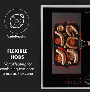 Płyta elektryczna do zabudowy Klarstein CP4-Delicatessa60-S - Płyty elektryczne do zabudowy - miniaturka - grafika 5