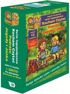 Kocham Czytać. Podróże Jagody I Janka Seria Logopedyczna PAKIET - Jagoda Cieszyńska - Podręczniki dla szkół podstawowych - miniaturka - grafika 2