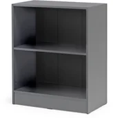 Regały biurowe - AJ Regał FLEXUS z 2 półkam Szary laminat 149677 - miniaturka - grafika 1