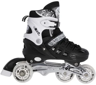 Nils EXTREME NH10905 4w1 CZARNE ROZM. M(35-38) ŁYŻWOROLKI Z WYM. PŁOZĄ HOKEJOWĄ EXTREME 16-25-024 - Rolki - miniaturka - grafika 16