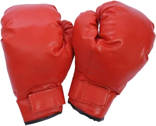 Homcom B1-0053 stojąca gruszka treningowa, rękawice bokserskie i pompka w komplecie, kolor: czerwono-czarny, rozmiar: M B1-0053 - Rękawice bokserskie - miniaturka - grafika 2