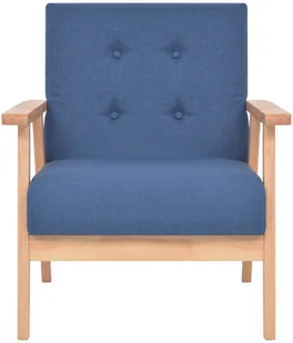 vidaXL Zestaw wypoczynkowy, 2 szt., tkanina, niebieski - Komplety wypoczynkowe - miniaturka - grafika 5