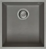 Zlewozmywaki - Elleci Quadra 100 (podwieszany) 73 Titanium - miniaturka - grafika 1