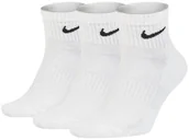 Skarpetki sportowe męskie - Nike Skarpety treningowe do kostki Everyday Cushioned (3 pary) - Biel - miniaturka - grafika 1