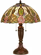 Lampy stojące - Clayre & Eef Rajska lampa stołowa Eden w stylu Tiffany - miniaturka - grafika 1