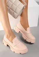 Mokasyny damskie - Jasnoróżowe Mokasyny Appotis - miniaturka - grafika 1