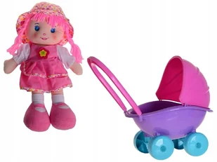 Wózek dla Lalek Głęboki Gondola+ Lalka Przytulanka - Wózki dla lalek - miniaturka - grafika 4