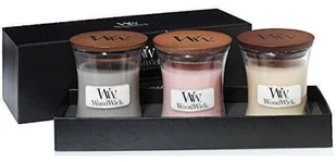 WoodWick Zesatw Xmas  3 Świece zapachowe WoodWick Core S - Evening Onyx - Solar Ylang - Costal Sunset 1699066E - Oświetlenie świąteczne - miniaturka - grafika 3