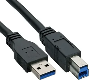 InLine 35303 USB 3.0 kabel, A do B, czarny, 0,3 m 35303 - Kable USB - miniaturka - grafika 2