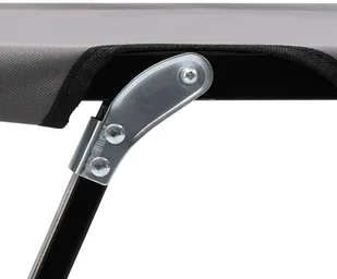 vidaXL Dwuosobowy leżak, składany, szary, stal - Leżaki ogrodowe - miniaturka - grafika 15