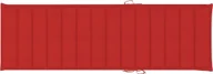 Poduszki ogrodowe - vidaXL Poduszka na leżak czerwona 200x60x4 cm tkanina 314209 314209 - miniaturka - grafika 1