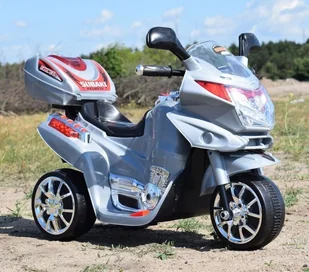 Super-Toys s Nowy motor,motorek B/ ST-C051 GB-C051-SREBRNY - Pojazdy elektryczne dla dzieci - miniaturka - grafika 5