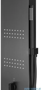 Corsan Neo panel natryskowy z mieszaczem grafit S-060MGRAFIT | - Panele prysznicowe - miniaturka - grafika 6