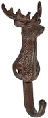 Meble do przedpokoju - Esschert Design Esschert Projekt Haczyk haczyk na ścianę, garderoba z motywem jelenia DB75 - miniaturka - grafika 1