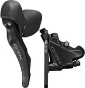 Hamulce rowerowe - Shimano GRX ST-RX600/BR-RX400 Hamulec tarczowy Przednie koło 2-rz., black 2020 Hamulce tarczowe I-RX4001DLF6SC100A - miniaturka - grafika 1