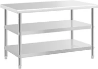 Stoły gastronomiczne - Royal Stół roboczy 120 x 70 x 5 cm 200 kg 2 półki Catering RCAT-120/70-PS3SH - miniaturka - grafika 1