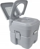 Toalety turystyczne i przenośne - Costway Przenośna toaleta turystyczna ze spłuczką 20 l BA7620GR - miniaturka - grafika 1