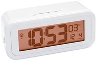 Zegary - Bresser budzik radiowy MyTime Amber z płynną regulacją podświetlenia w kolorze bursztynowym 8020100GYE000 - miniaturka - grafika 1