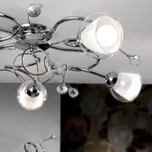 Lampy sufitowe - ONLI Lampa sufitowa Wendy szklane klosze, 5-pkt. - miniaturka - grafika 1