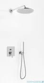 Zestawy prysznicowe - Kohlman Gixs zestaw prysznicowy z deszczownicą 40cm chrom QW210GR40 | - miniaturka - grafika 1