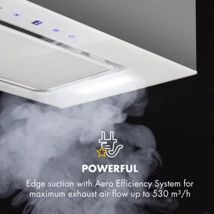 Klarstein Hektor 52 Biały (TK15-Hektor-WH) - Okapy kuchenne - miniaturka - grafika 3