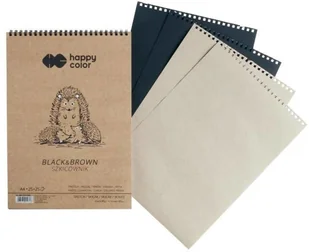 GDD Szkicownik na spirali A5/50K Black&Brown - GDD - Szkolne artykuły papiernicze - miniaturka - grafika 3