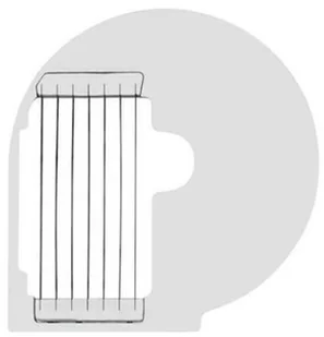 Hendi Tarcza do frytek 10 mm 280614 - Akcesoria gastronomiczne - miniaturka - grafika 2