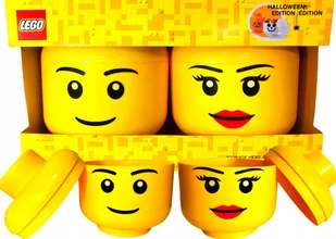 LEGO Duża Głowa Dziewczynka - Pojemniki na zabawki - miniaturka - grafika 12