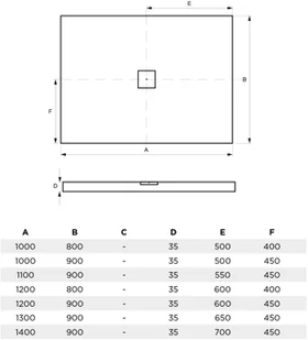 BESCO NOxULTRASLIM 130x90 biały biała maskownica BMN130-90-BB - Brodziki prysznicowe - miniaturka - grafika 3