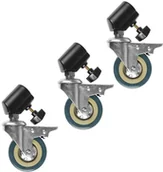 Statywy i uchwyty do lamp - GlareOne GlareOne Zestaw kółek do statywu oświetleniowego SLSWHELL22 - miniaturka - grafika 1
