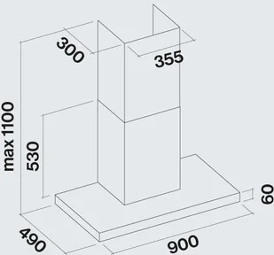 Falmec Plane NRS 90 Inox - Okapy kuchenne - miniaturka - grafika 3
