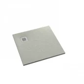 Brodziki prysznicowe - Schedpol Brodzik kwadratowy KALAIT CEMENT STONE 90x90x3,5 z systemem STABILSOUND PLUS 3.3101/CT/ST-M2 GRATIS SYFON VIEGA 90mm - miniaturka - grafika 1