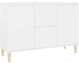 vidaXL Szafka biała 103,5x35x70 cm płyta wiórowa 806103 - Komody - miniaturka - grafika 3