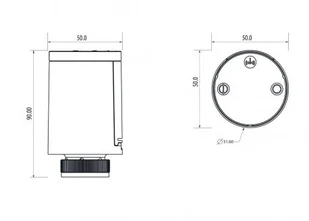 Salus Controls Bezprzewodowa głowica termostatyczna ZigBee M30x1,5 TRV10RFM TRV10RFM TRV10RFM - Akcesoria grzewcze - miniaturka - grafika 2