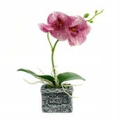 Sztuczne kwiaty - Sztuczny Kwiat Z Doniczką Storczyk Różne Kolory - miniaturka - grafika 1