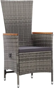 vidaXL 9 częściowy zestaw mebli ogrodowych z poduszkami polirattan szary 46041 46041 - Meble ogrodowe - miniaturka - grafika 9